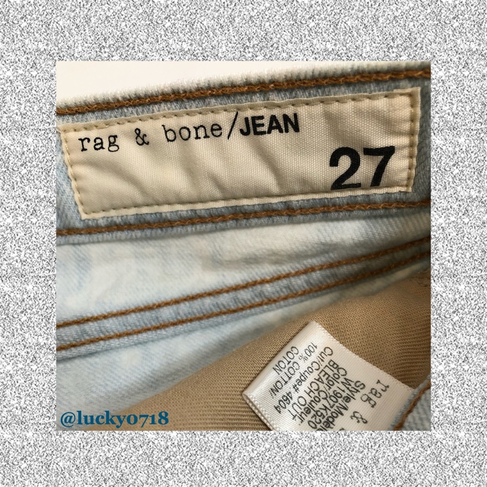 Rag & Bone EUC Bleach Out Cut Off Jean Short Sz 27 - Picture 6 of 8